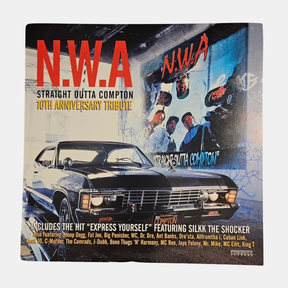 N.W.A. Straight Outta Compton 10th Anniversary Tribute 1998‎ Promo Poster 12x12